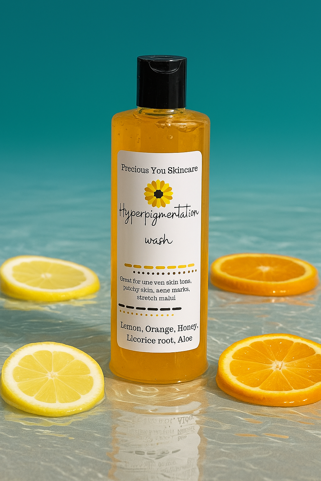 hyperpigmentation Turmeric face and body wash - with Kojic acid