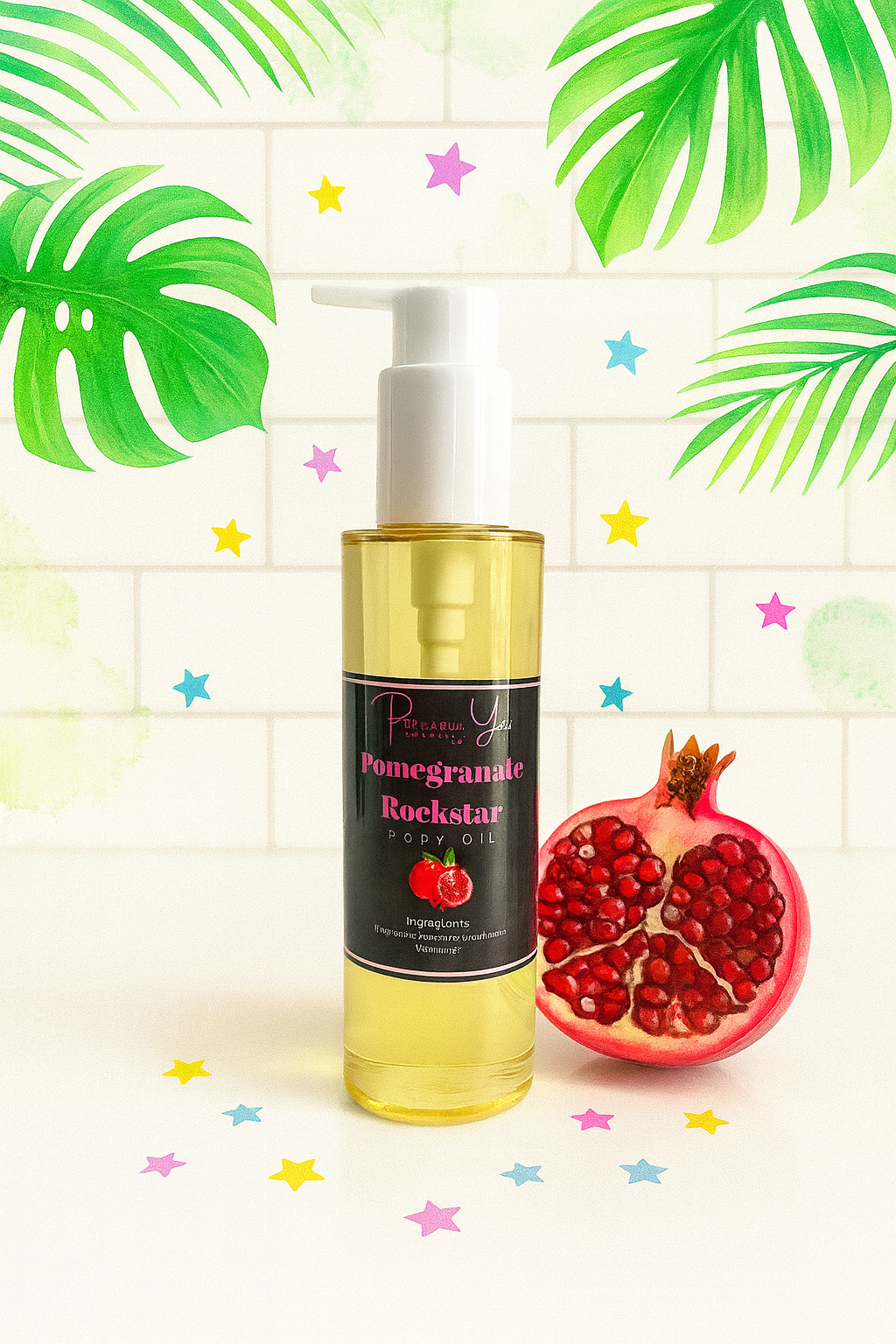 Pomegranate Rockstar body oil