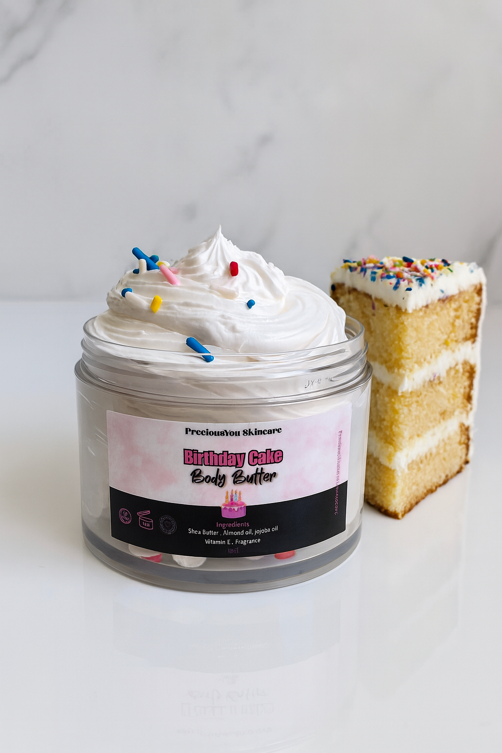Birthday cake body butter